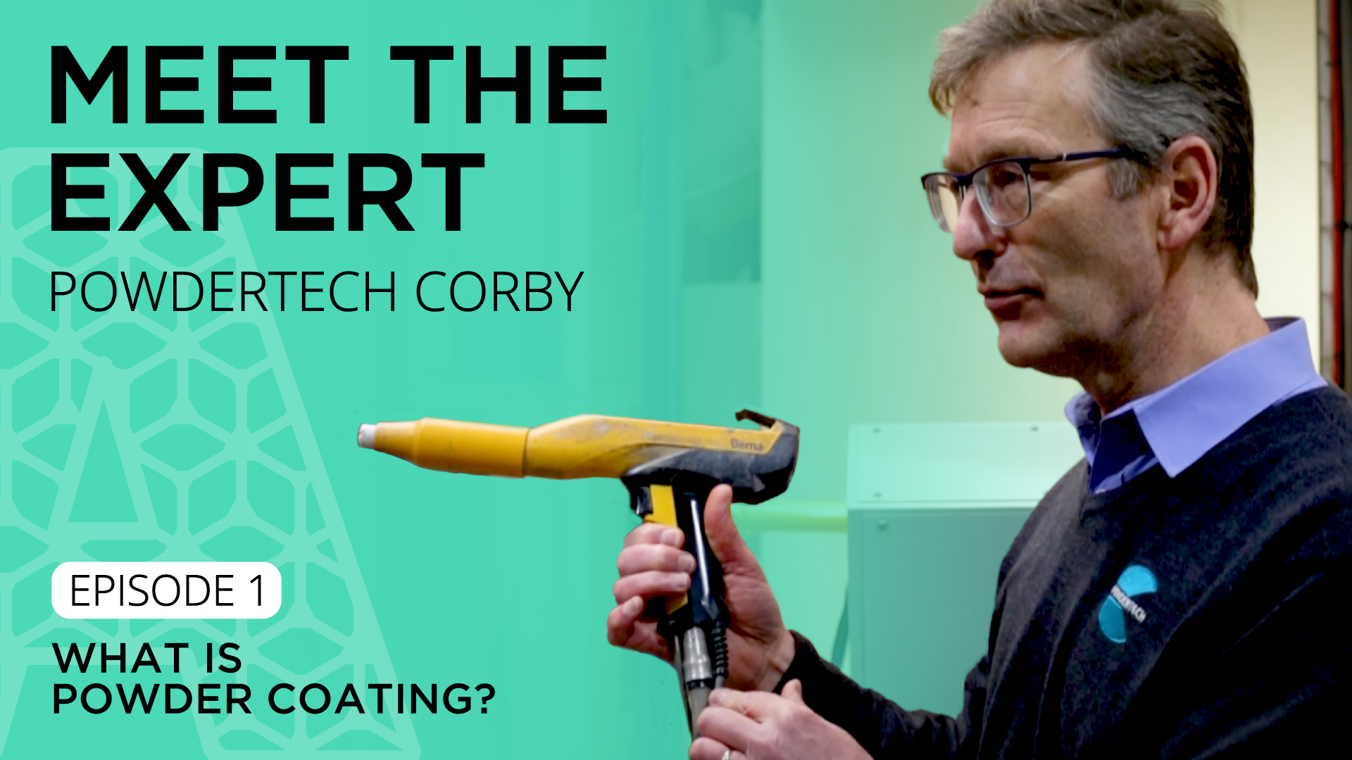 Meet the Expert Series episode on powder coating application with specialist using spray equipment