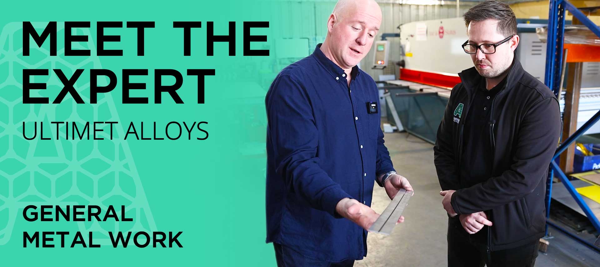 Meet the Expert Series banner featuring metalwork specialist and sheet material.
