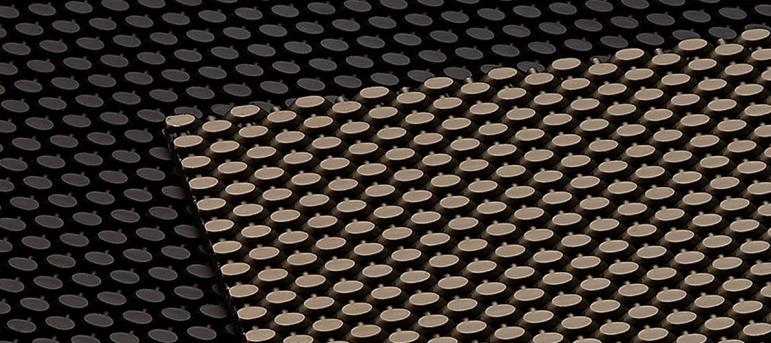 Metal mesh being anodised